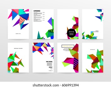 Memphis Planilla de fondo geométrico para cubiertas, volantes, pancartas, carteles y carteles, se puede usar para presentaciones y libros, ilustración del vector EPS10