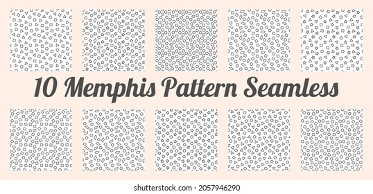 Geometrisches Memphis-Grafikdesign, Wiederholmuster nahtlos