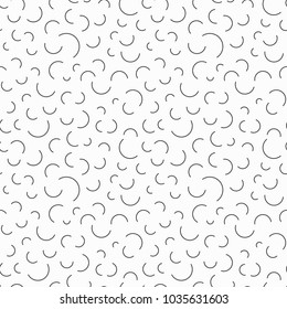 Memphis geometric seamless pattern. 80-90s terndy style. Abstract black and white mosaic texture of different shapes. Design element for invintation, web, banner, retro design. Vector Illustration.