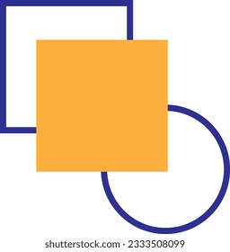 Memphis geometric shape vector element