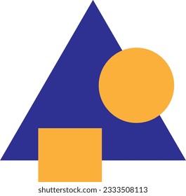 Memphis geometric shape vector element
