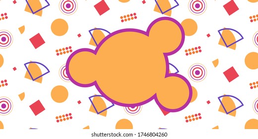 Geometrische Muster in Memphis Memphis-Designelemente. Retro funky Grafik, 90er Trends Designs und vintage geometrische Print-Illustration Element. Farbenfrohe Memphis Stil Hintergründe Vektor.