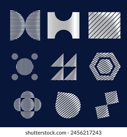 Memphis Geometric Shapes  Vector Element