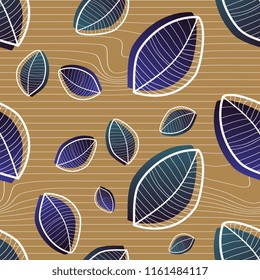 Memphis geometrical autumn pattern