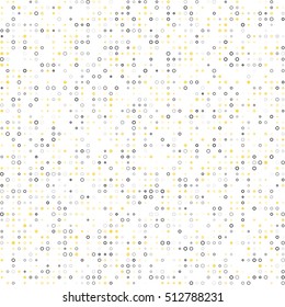 Memphis Minimalistic Seamless Pattern. Modern Stylish Texture. Repeating Grid with Squares of the Different Size. Vector Seamless Illustration.