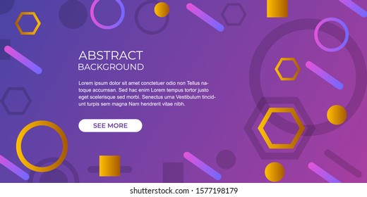 	
Memphis modern background. Geometric dynamic abstract modern shape with gradient background. Dynamic shapes composition and geometric elements. Modern design backdrop. Vector illustration EPS10.
