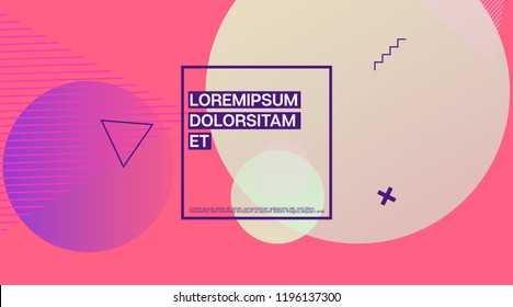 Memphis Modern Geometric Corporate Identity. Geometric Elements, Minimal Business Cover Template. Memphis Pattern Shape Corporate Identity Design. Music Poster, Presentation