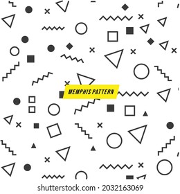 memphis modern vector pattern for background 