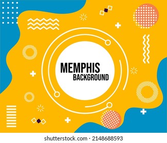memphis orange background .used for website design, poster, wallpaper