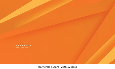 Memphis orange geometric shapes light background vector. Modern diagonal presentation background.