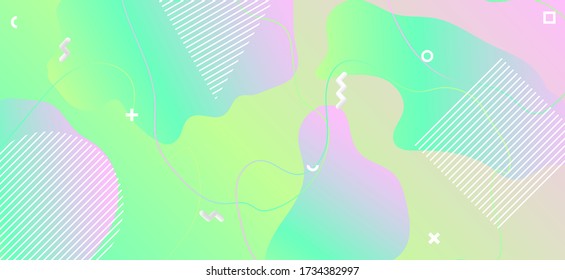 Memphis Pastel Background. Geometric Fluid Cover. Pink Child Concept. Creative Graphic Brochure. Memphis Pastel Pattern. Trendy Cool Concept. Green Funny Layout. Abstract Pastel Background.