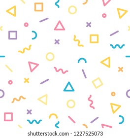 memphis pastel pattern seamless