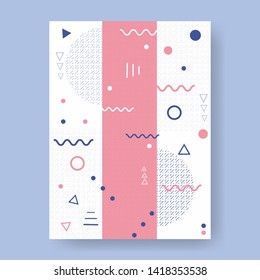 Memphis pattern 80's-90's styles  background. vector illustration