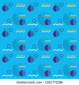 Memphis pattern background