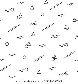 Memphis Pattern Background. Fashion design 80-90s