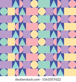 memphis pattern background with geometric shapes. vector illustration