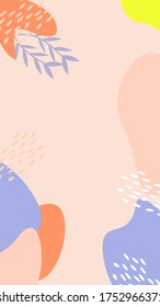 Memphis pattern background vector with color tone cream. vector editable and can scale to any size.