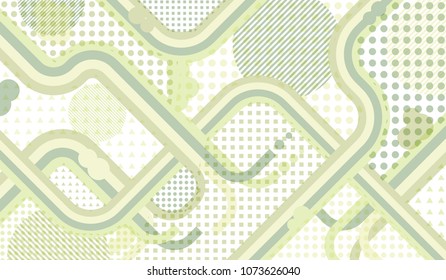 Memphis pattern. Disco background with color lines and different elements for textile or wallpaper. Retro Pattern with Color Elements for your Design. Vector Texture.