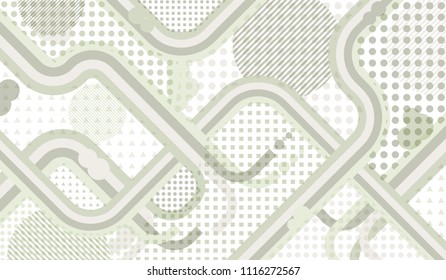Memphis pattern. Disco background with color lines and different elements for card or flyer. Retro Pattern with Color Elements for your Design. Vector Texture.