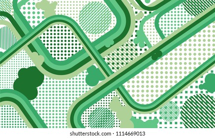 Memphis pattern. Modern pattern with color strips and different elements for card or flyer. Retro-Fututristic Background with Color Elements in Disco Style. Vector Texture.