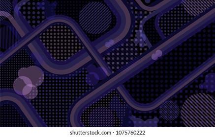 Memphis pattern. Retro pattern with color strips and different elements for banner or mobile application. Retro Pattern with Color Elements for your Design. Vector Texture.
