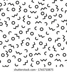 Memphis pattern. Simple modern design.