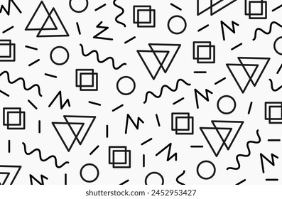 Memphis pattern vector art graphic design 