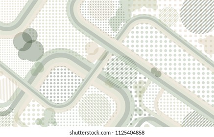Memphis pattern. Vintage background with color lines and different elements for paper or print. Retro-Fututristic Background with Color Elements in Disco Style. Vector Texture.