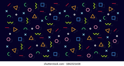  memphis patterns textile design colorfull Digital art elegant minimal labels  Modern design multi color 