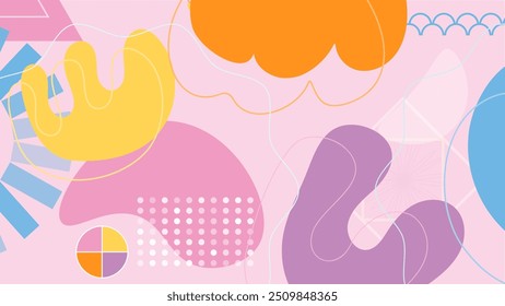 memphis  pink  template vector background