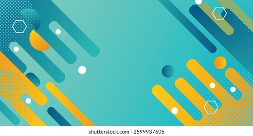 Memphis polygonal geometric background, abstract background, vector illustration