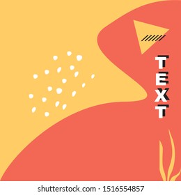 Memphis posters in trendy 80s-90s memphis style Memphis design start-up poster vector. Cards,posters. Memphis design 80-90s.