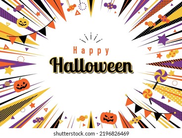 -Memphis - Retro Pop Halloween Frame