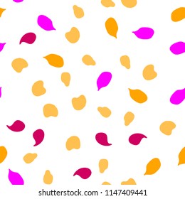 Memphis seamless pattern with drops of paint.