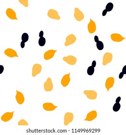 Memphis seamless pattern with drops of paint.