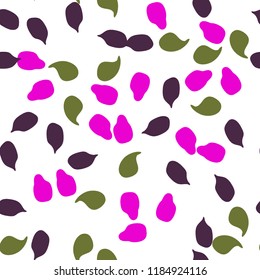 Memphis seamless pattern with drops of paint.