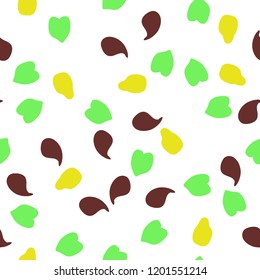 Memphis seamless pattern with drops of paint.