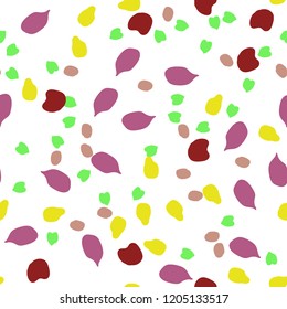 Memphis seamless pattern with drops of paint.