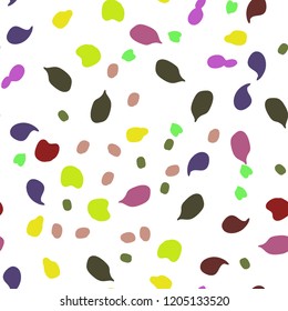 Memphis seamless pattern with drops of paint.