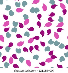 Memphis seamless pattern with drops of paint.