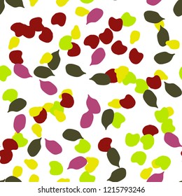 Memphis seamless pattern with drops of paint.