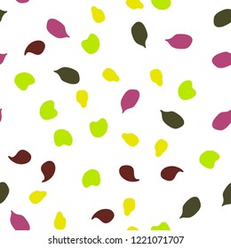 Memphis seamless pattern with drops of paint.
