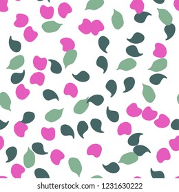 Memphis seamless pattern with drops of paint.