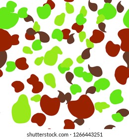 Memphis seamless pattern with drops of paint.