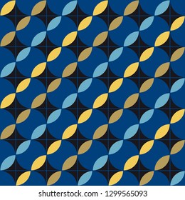 Memphis seamless pattern. Geometric modern print, pop art style. Oprical illusion