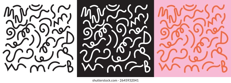 Memphis  seamless pattern. Multicolor abstract background with various shapes. Vector for websites, mobile interfaces, presentations, banner, visual branding etc. Vector illustration. 