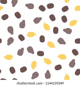 Memphis seamless pattern with paint stones.