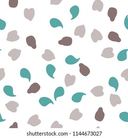Memphis seamless pattern with paint stones.