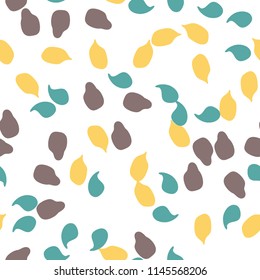 Memphis seamless pattern with paint stones.