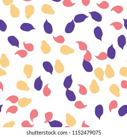 Memphis seamless pattern with paint stones.